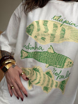 Camiseta over Peixes - Verde