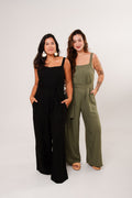 Conjunto 2 Macacões Linho Clássico - Verde e Preto