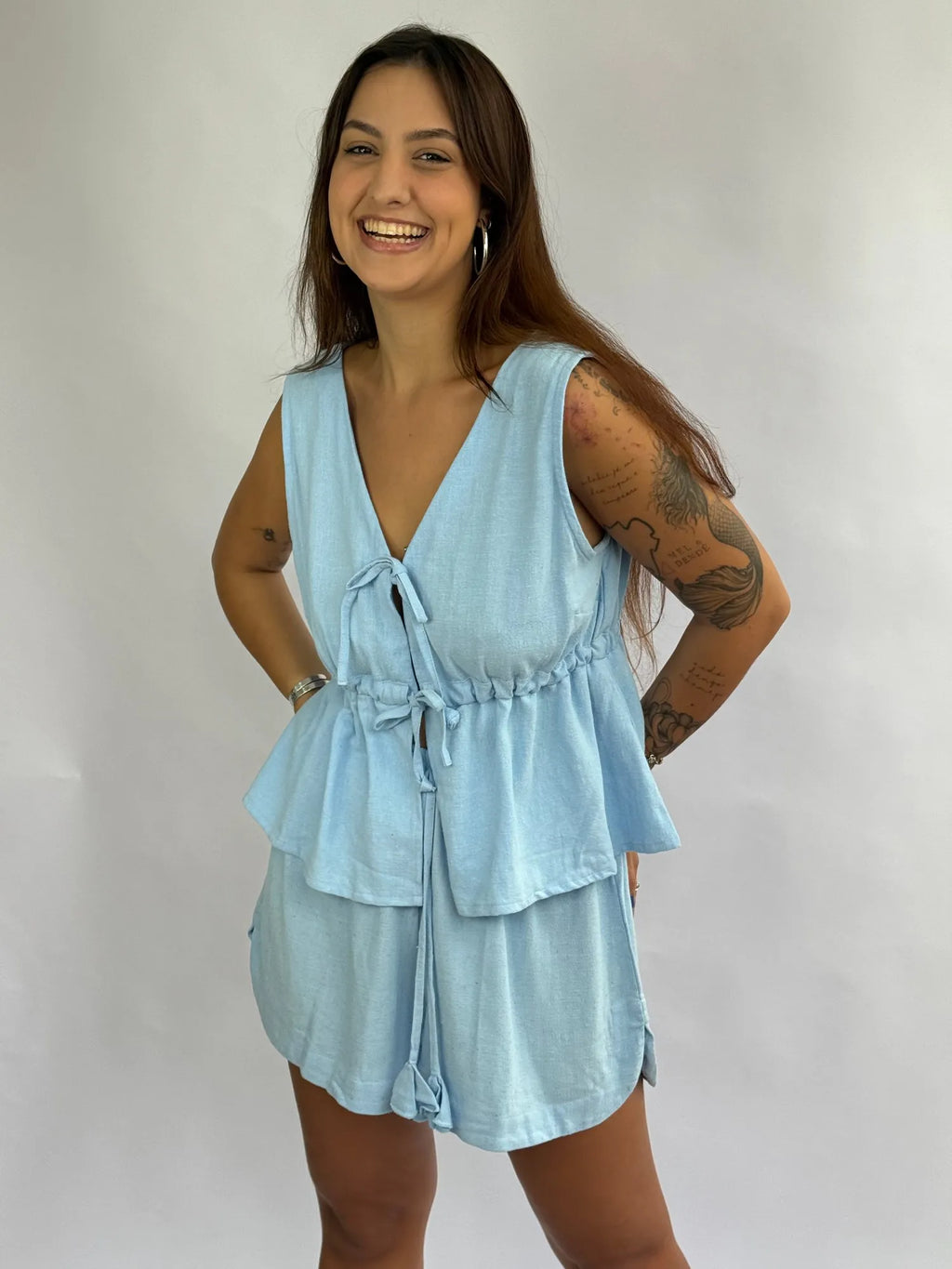 Short Belize - Azul claro